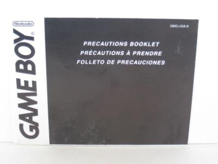 Gameboy Precautions Booklet (DMG-USA-8) - Gameboy Manual